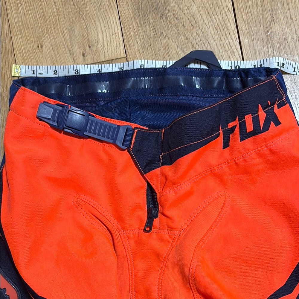 Fox Racing Orange and Navy Riding Pants - Picture 7 of 11